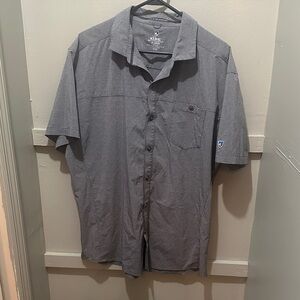 Kuhl Men's Casual Gray Button Down Shirt